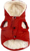 New Size Small Vecomfy Fleece Lining Extra Warm Dog Hoodie in Winter for Small Dogs Jacket Puppy Coats with Hooded,Red