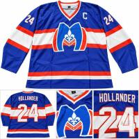 New Hollander #24 Blue Hockey Jersey &ndash; Size M, Quebec-Style Design