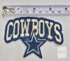 NEW Embroidered Cowboys Star Patch Set &ndash; 3 Pieces, Navy Blue & White, Approx. 3.5" x 2" - 3