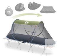 NEW Night Cat Pop-up Mosquito Tent for Cot, 1-Person, Lightweight, Compact Design