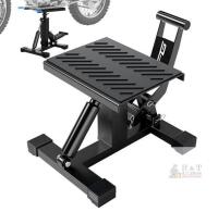 NEW JFG RACING Motorcycle Dirt Bike Lift Stand, 330 lbs Capacity, Adjustable Height 9.92" to 18.11"