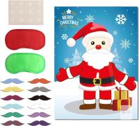 New TUPARKA Pin the Beard on the Santa Claus Christmas Party Games with 24 Mustache :) Stickers