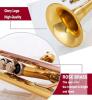 NEW Glory Bb Trumpet, Gold Finish, Stainless Steel Pistons, Includes Case and Accessories - 4