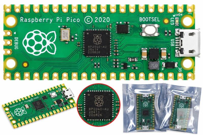 2 NEW SEALED Raspberry Pi Pico Microcontroller Board, RP2040, 133MHz, 264KB SRAM, 2MB Flash, 40 GPIO