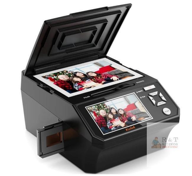 NEW Kedok Photo and Film Scanner with 5" LCD, 22MP Resolution, 8GB SD Card Included