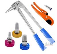 NEW PEX Tube Expansion Tool Kit, 1/2" 3/4" 1" Heads, Pipe Cutter, ASTM F1960, Propex Compatible