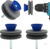 New laffoonparts Tungsten Carbide Grass Trimmer Blade,Universal Wear Lawnmower Blade Sharpener