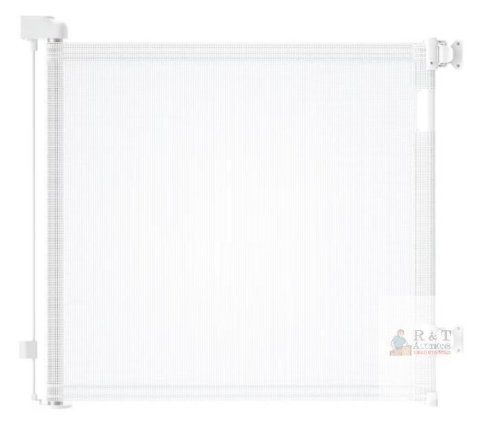 NEW Retractable Mesh Baby/Pet Gate, 33.6" Tall, Extends to 55" Wide, White