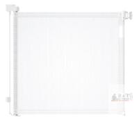 NEW Retractable Mesh Baby/Pet Gate, 33.6" Tall, Extends to 55" Wide, White
