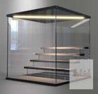 NEW RZVNMKO 5-Tier Acrylic Display Case with Adjustable LED Light, 12.6"x12.6"x13.2"