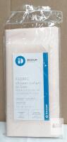 NEW iDesign Fabric Shower Curtain Liner, 72"x72", Light Pink, Waterproof, Weighted Hem
