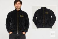 new Dogg Supply by Snoop Dogg Black Track Jacket, Size Small, Gold Zipper, Chest Logo