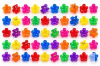 New 50 Bright-Coloured Mini Flower Claw Hair Clips