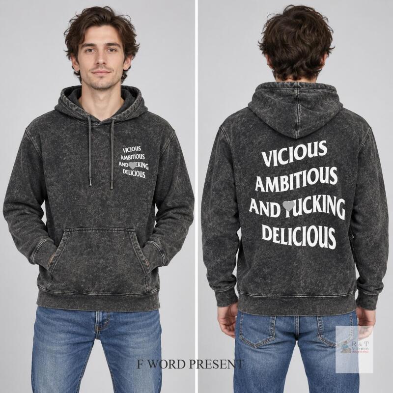 La Jet Society St&mdash;Bruno Ambitious & Vicious Mineral Black Hoodie, Size XS