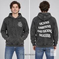 La Jet Society St&mdash;Bruno Ambitious & Vicious Mineral Black Hoodie, Size XS