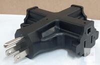 NEW 3-Outlet Grounded Wall Tap Adapter, YN Model YNZ001, 15A 125V 1875W, Intertek 50238024 Certified