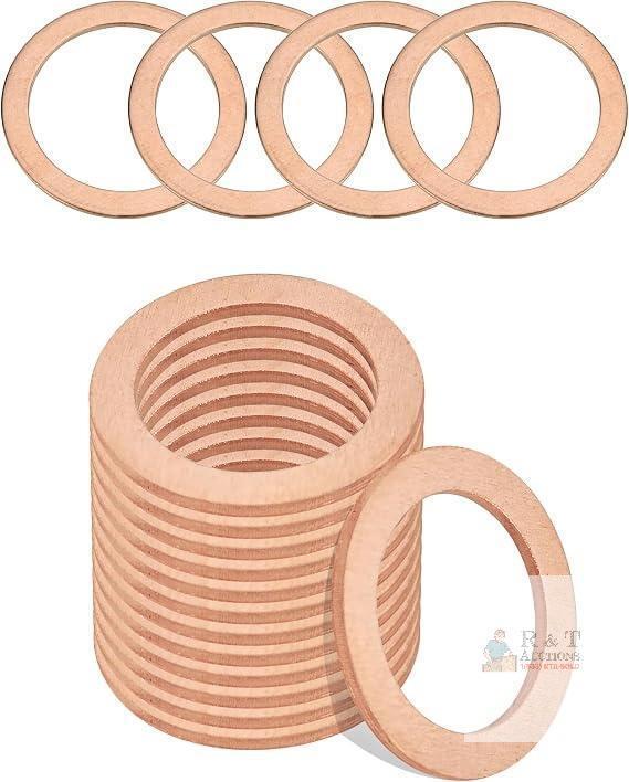 New SCUARI 15PCS Oil Drain Plug Gasket,14mm Copper Oil Drain Plug Washer Gaskets