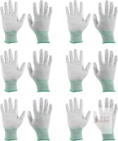 6 New Size Med HARFINGTON ESD Anti Static Gloves Coated Resistance Carbon Fiber Computer Gloves