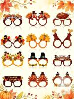 12 New Thanksgiving Theme Glasses