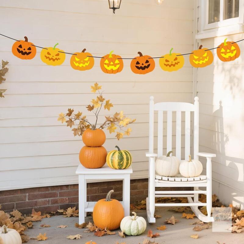 New Halloween Pumpkin Garland,