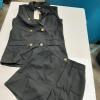 BTFBM Women&rsquo;s Black Sleeveless Blazer Vest & Shorts Set, Size Small - 2