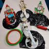 New Christmas Nutcracker Inflatable Ring Toss Game &ndash; 4 Nutcrackers, Rings & Pump - 2