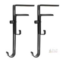 New 2pcs Adjustable Christmas Stocking Holders For Mantle Metal Garland Hangers For Fireplace Decoration For Hanging Stockings And Garland