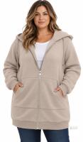 New Size 3XL KISSMODA Womens Casual Long Hoodie Zip Up Jacket Sweater Top Winter Cloth