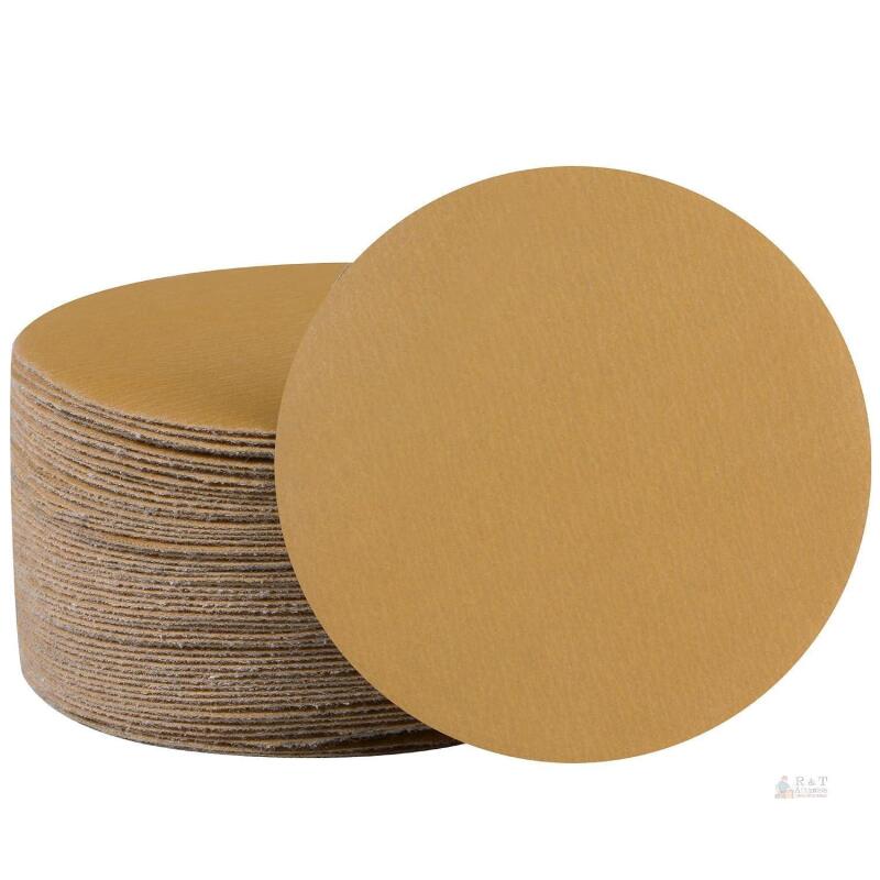New 3Shawya 3 Inch Sanding Disc 50 PCS Gold Hook and Loop No Hole Sanding Discs 800 Grit Aluminum Oxide