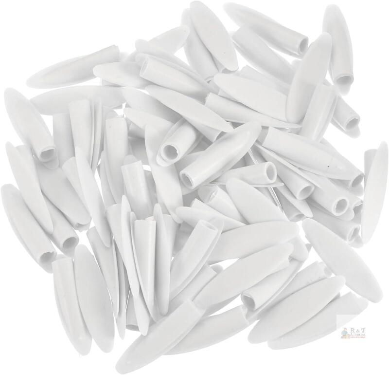 New 50Pcs Plastic Pocket Hole Plugs, 9mm Slant Hole Caps for Pocket Hole Jig Wood Working Tool Accessories, White