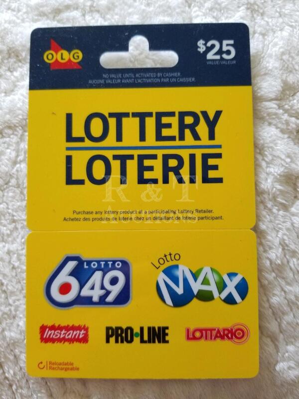 $25 OLG LOTTERY GIFT CARD