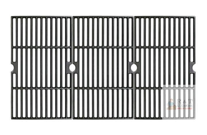 NEW Uniflasy Cast Iron Grill Grate Set 29 5/8" x 16 1/8", 3-Piece Fits Weber/Nexgrill/Blackstone
