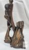 Driftwood Base & Metal Shade Lamp , 25" Tall . Needs to be rewired . - 2