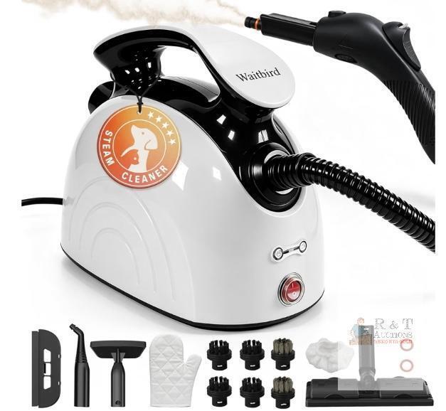 NEW Waitbird CE-03A Multi-Function Steam Cleaner, 1500W, 4.5 Bar, 38oz Tank, 300&deg;F, 21 Accessories