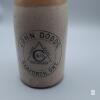 Antique John Dodds Seaforth Ont Stoneware Ginger Beer Bottle 4th C Trademark, Wire & Porcelain Stopper- Original Manufacturing Flaws - 2
