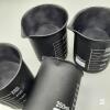 Lot of 4 Ashland Gothic Garden Matte Black Glass Beakers, 250 mL - 3