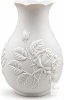 Kaiser West Germany White Bisque Porcelain Rose Vase