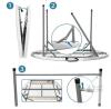 NEW 48" Round Folding Table with Carrying Handle, HDPE Top, Powder-Coated Steel Frame - 3