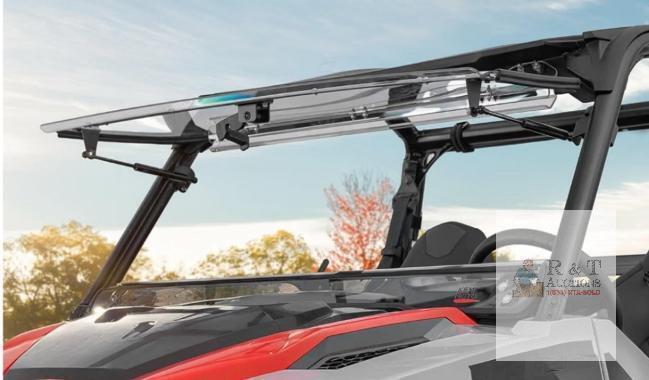 NEW KEMIMOTO 3-IN-1 Front Flip Windshield for Polaris General 1000/XP 1000/4 1000 (2016&ndash;2026)