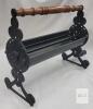 Steel Metal Newspaper Log Roller . Measures 17" Long - 3