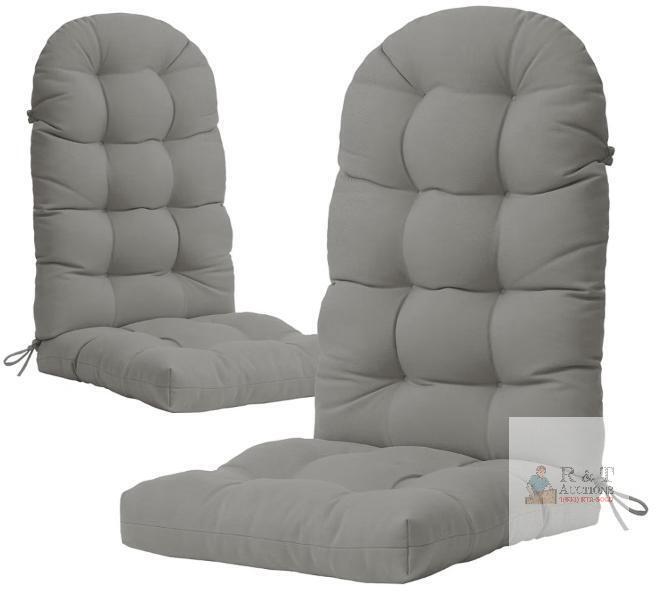 NEW YEFU 2-Pack High Back Patio Chair Cushions, 29.5"x19.6"x4", Light Gray, Fits Adirondack/Rocking Chair