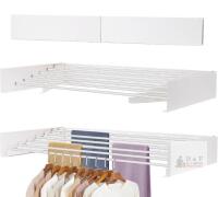 NEW Wall Mounted Foldable Drying Rack, 39.4"x21.6", 6 Stainless Steel Rods, Space Saving Design