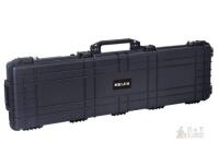 NEW MEIJIA 53" Hard Rifle Case, Black, Customizable Foam, IP67 Waterproof, Polyurethane Wheels
