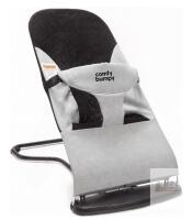 NEW ComfyBumpy Ergonomic Baby Bouncer Seat, 3 Heights, Mesh, 24"x22"x15", Travel Carry Case, Grey