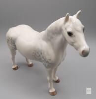 Beswick Ceramic Horse Figurine, White/Grey Dapple, Mid-20th Century, Arthur Gredington