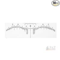 New 50pcs Eyebrow Ruler Sticker, Disposable Adhesive Brow Mapping Ruler Eyebrow Measuring Tool For Microblading, Brow Extensions, Permanent Makeup