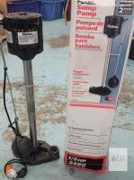 FloTec Sump Pump 1/3HP 3480nGallons Per Hour . Tested Powers Up , Not Tested Beyond Power Up