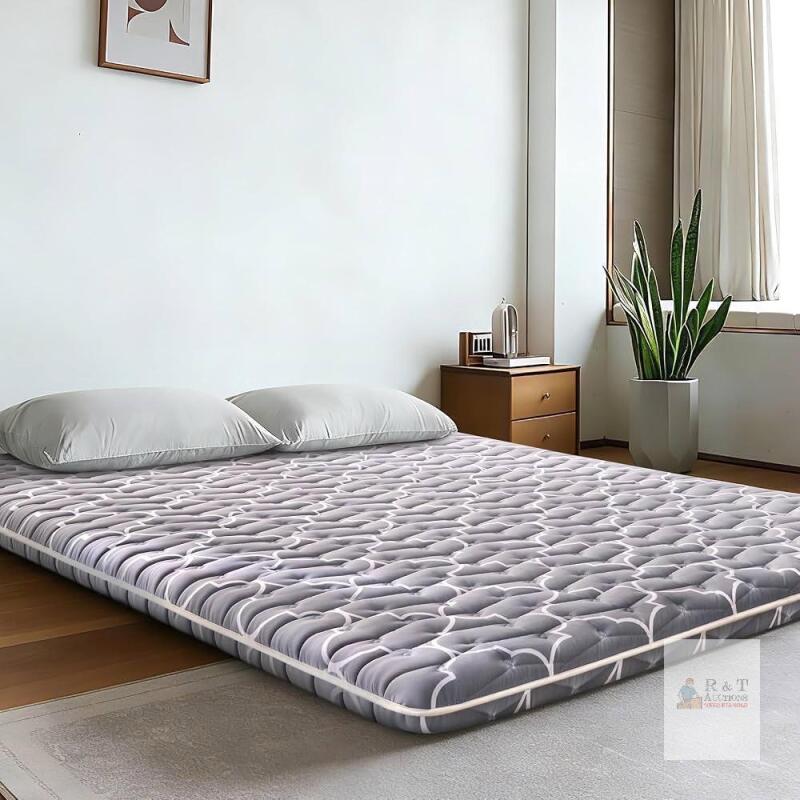 NEW Vibe bear Premium Foam Japanese Futon Floor Mattress, Twin Size, 3.5" Thick, Dark Gray