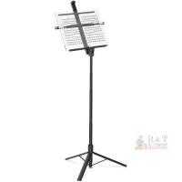 NEW KraftGeek Capsule Lite Music Stand, 29&ndash;66 in Adjustable Height, 2 lbs, ABS Plastic, Foldable, Black