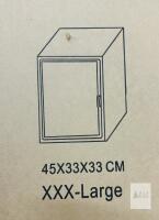 XXX-Large Clear Acrylic Display Box, Model 727-4533-A0, 17.7" x 13" x 13" SCRATCHING PRESENT